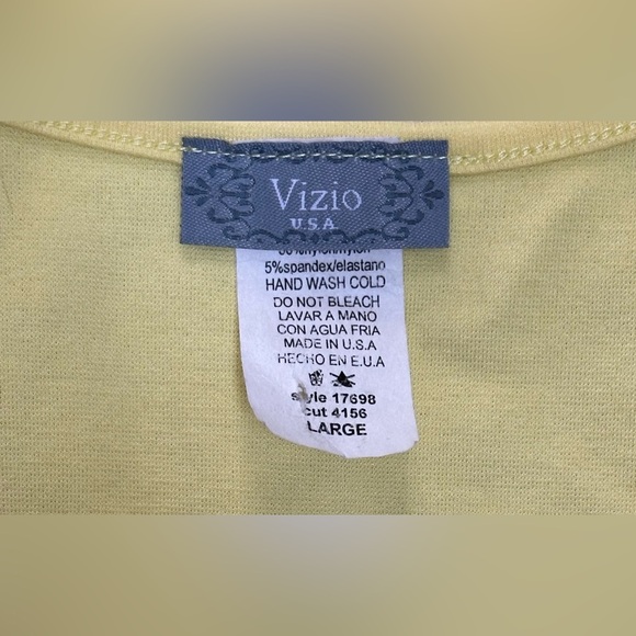 SOLD Y2K Vizio USA Butter Yellow Bell Sleeve Top Women’s L Vintage Cottagecore - Picture 6 of 10
